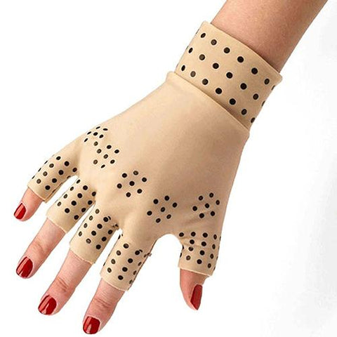 Magnetic Fingerless Therapy Gloves